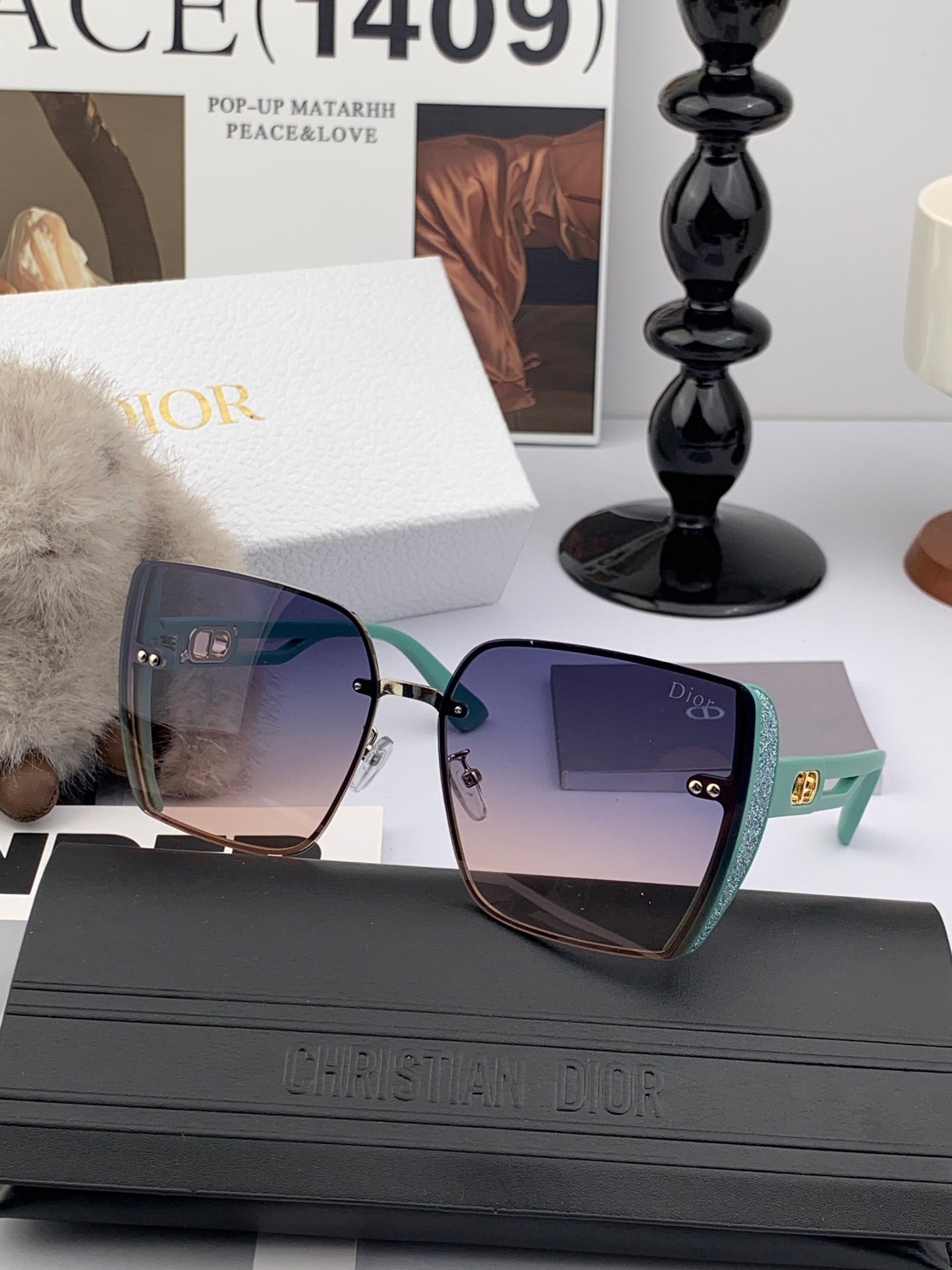 DIOR MONTAIGNE SUNGLASS D7230 IN ACETATE