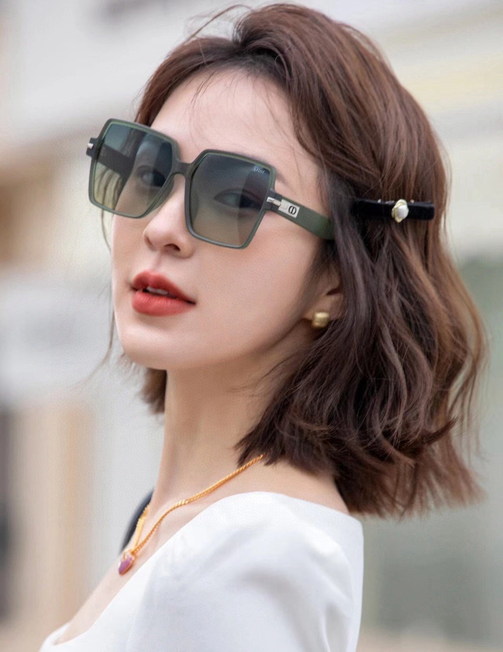 DIOR MONTAIGNE SQUARE SUNGLASS CD4780 IN ACETATE