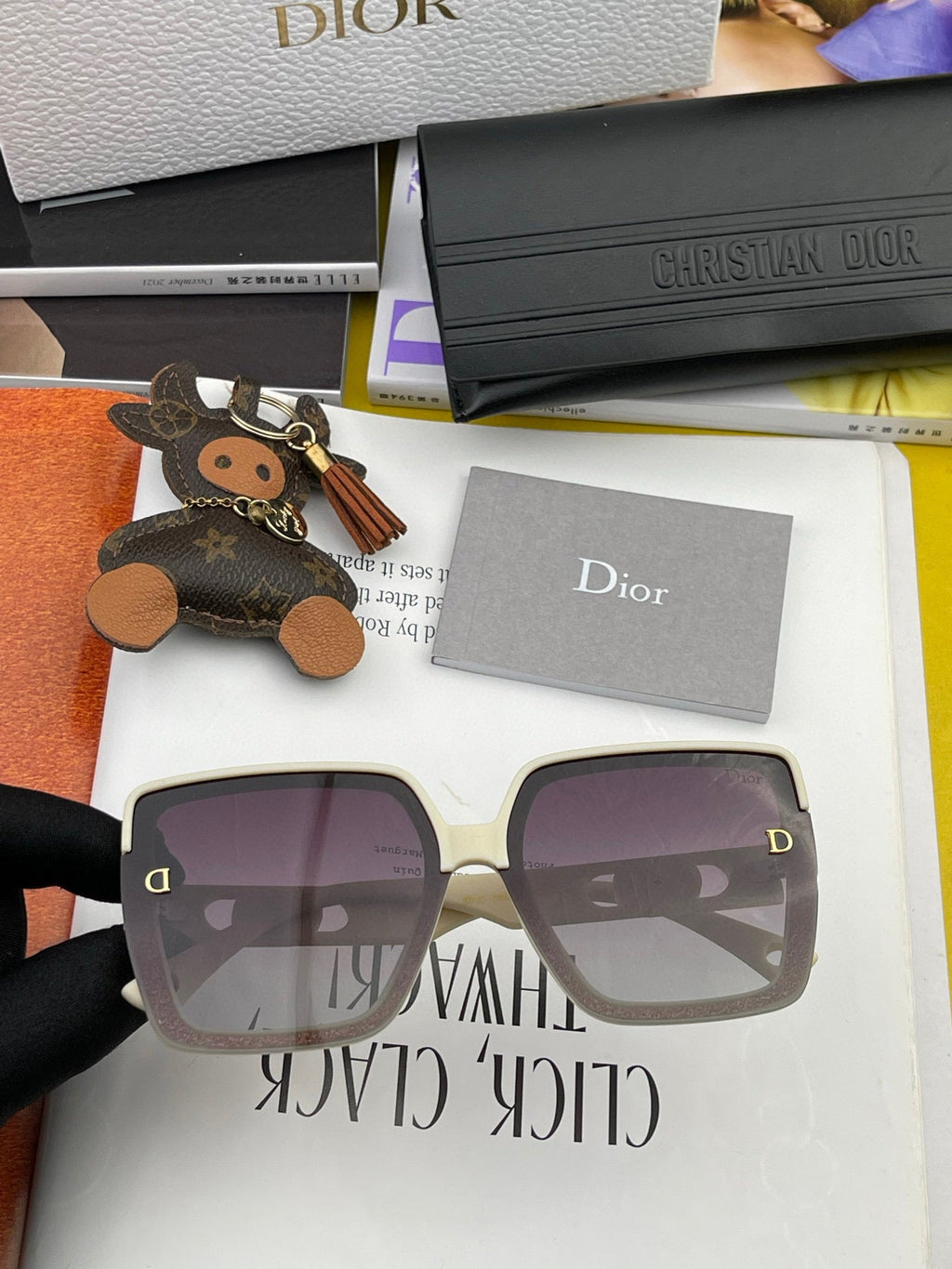 DIOR MONTAIGNE SQUARE SUNGLASS CD7129 IN ACETATE