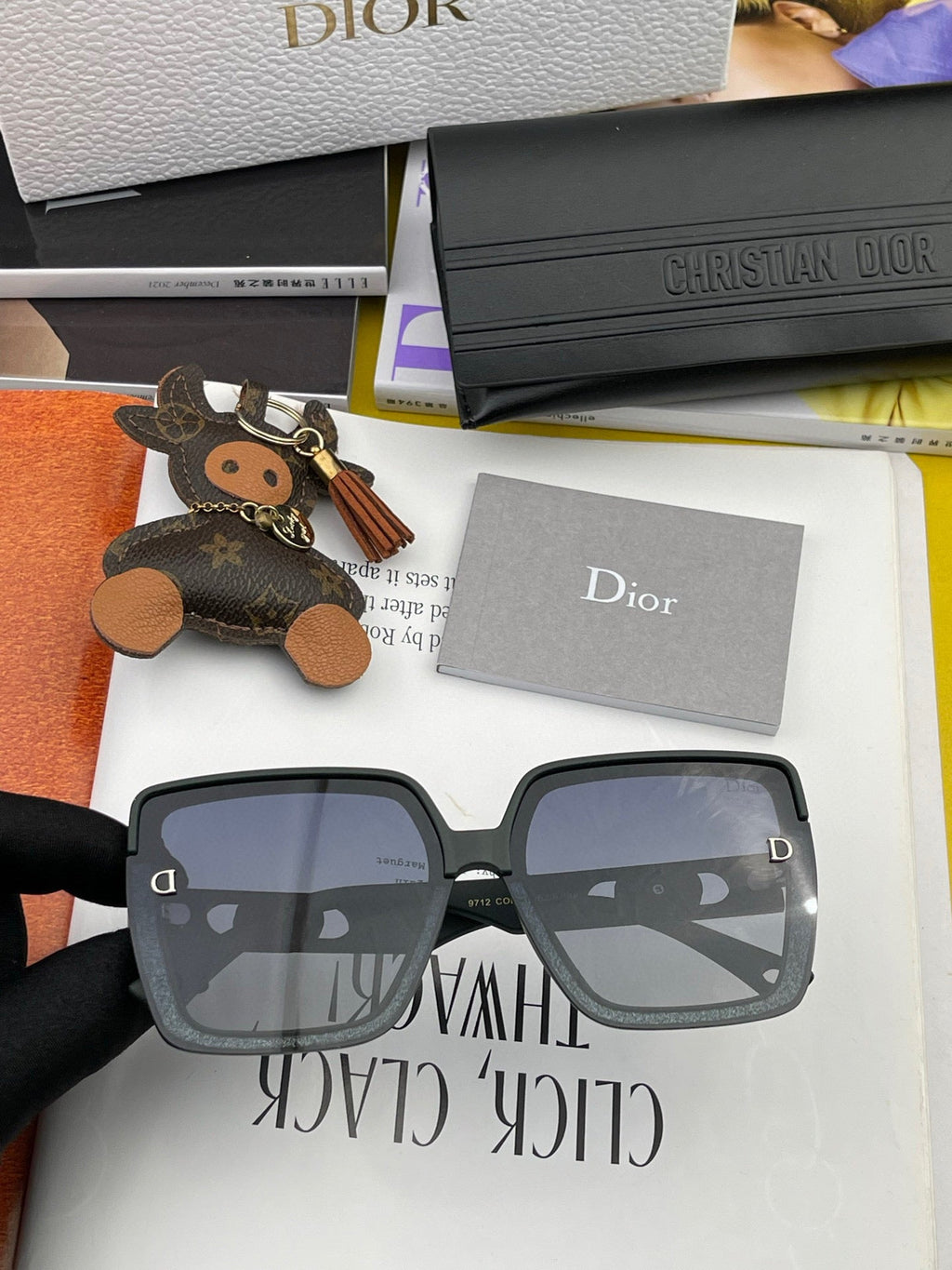 DIOR MONTAIGNE SQUARE SUNGLASS CD7129 IN ACETATE