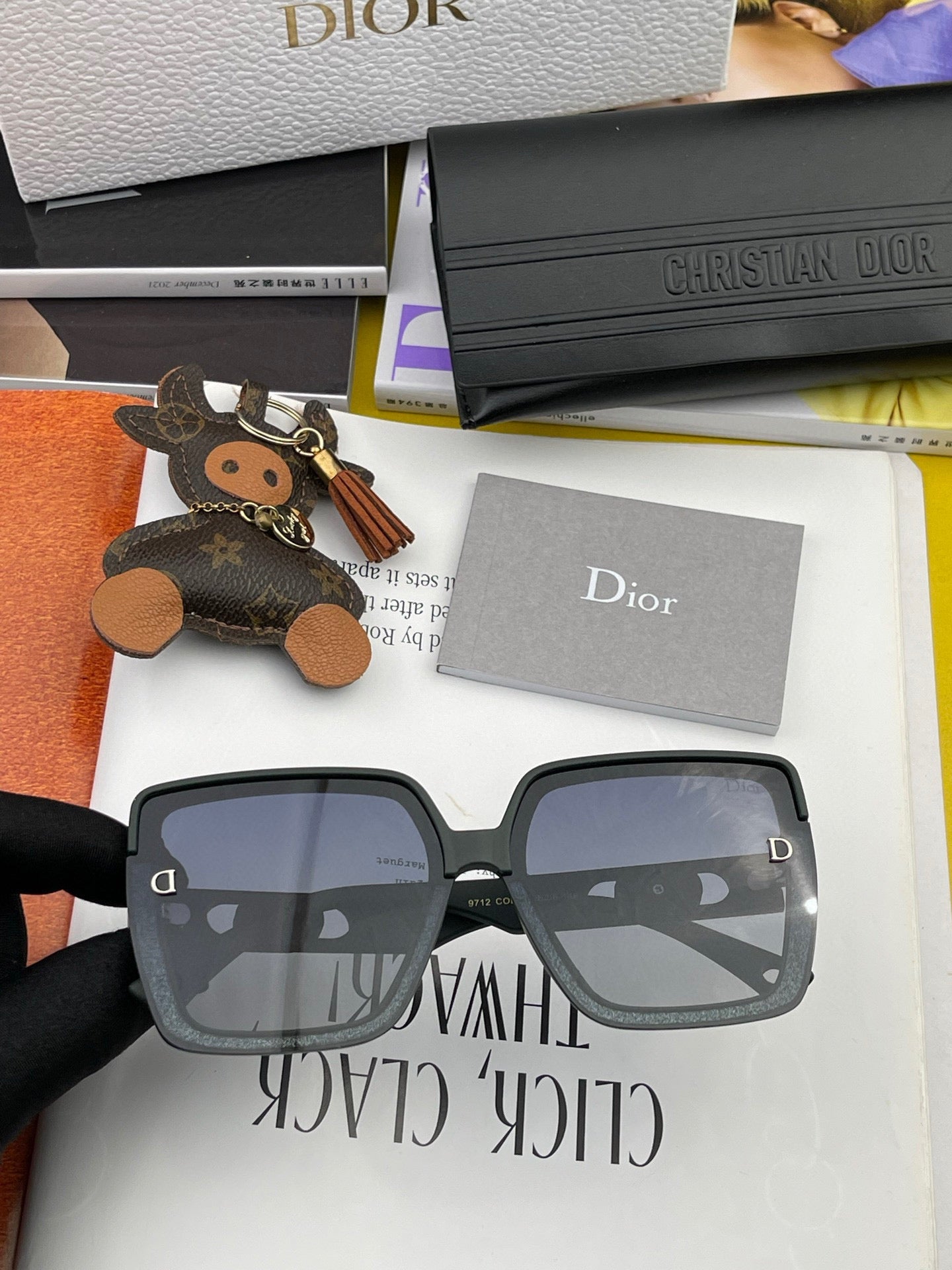 DIOR MONTAIGNE SQUARE SUNGLASS CD7129 IN ACETATE