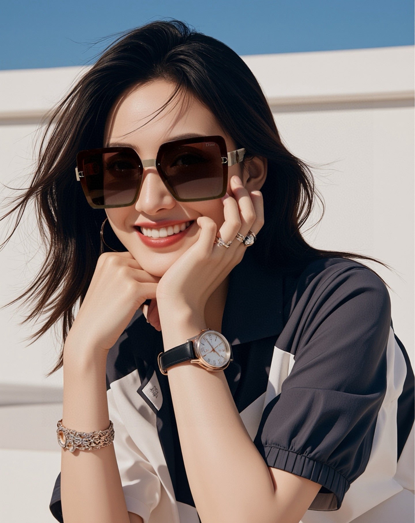 DIOR MONTAIGNE SUNGLASS CD6251 IN ACETATE