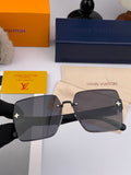 LOUIS VUITTON SQUARE SUNGLASSES L5970 IN BLACK ACETATE