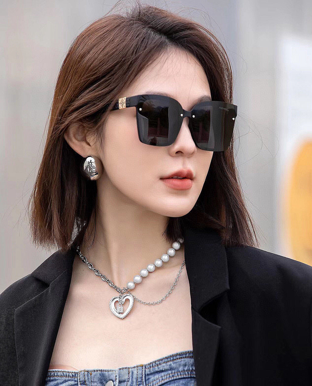 LOUIS VUITTON SQUARE SUNGLASSES L1765 IN ACETATE