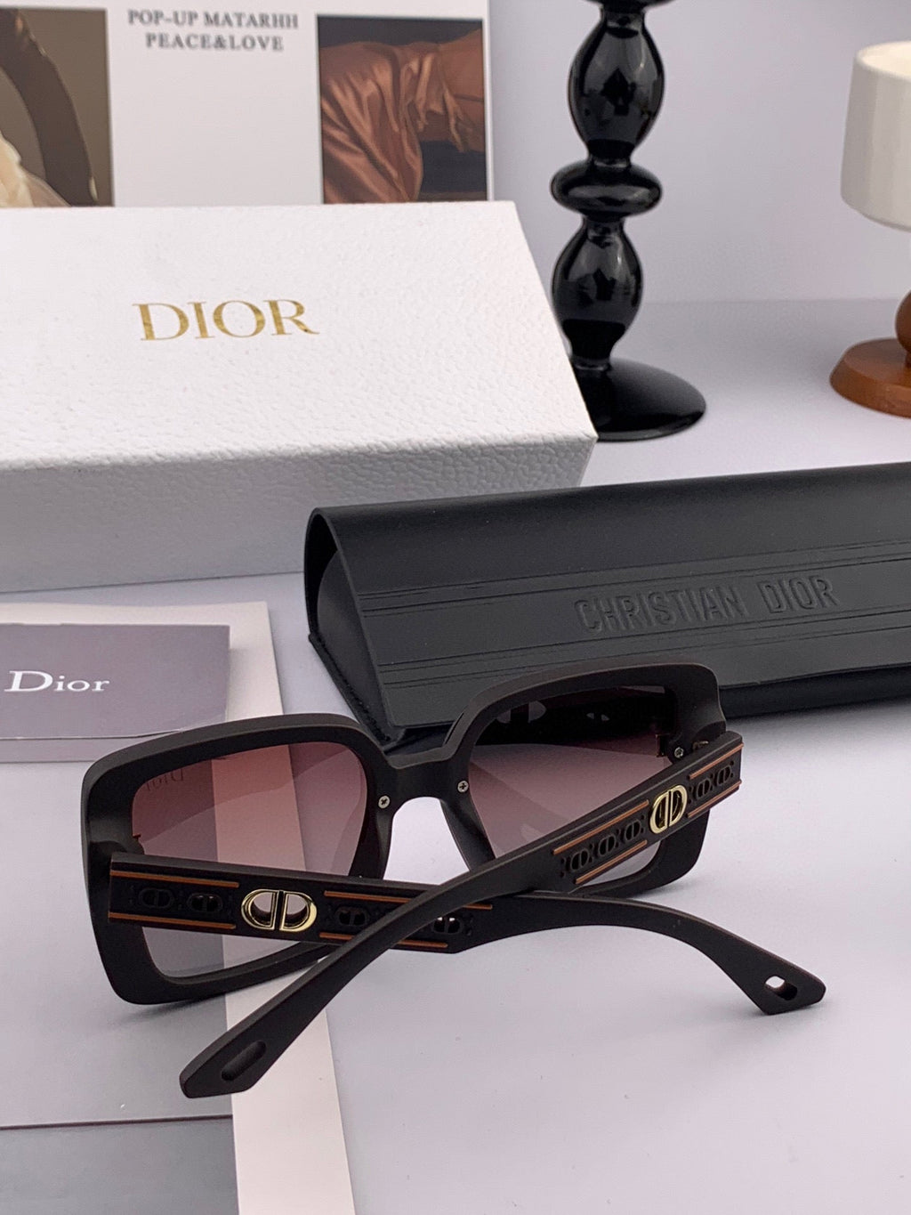 DIOR MONTAIGNE SUNGLASS CD1228 IN ACETATE EMBOSSED LOGO