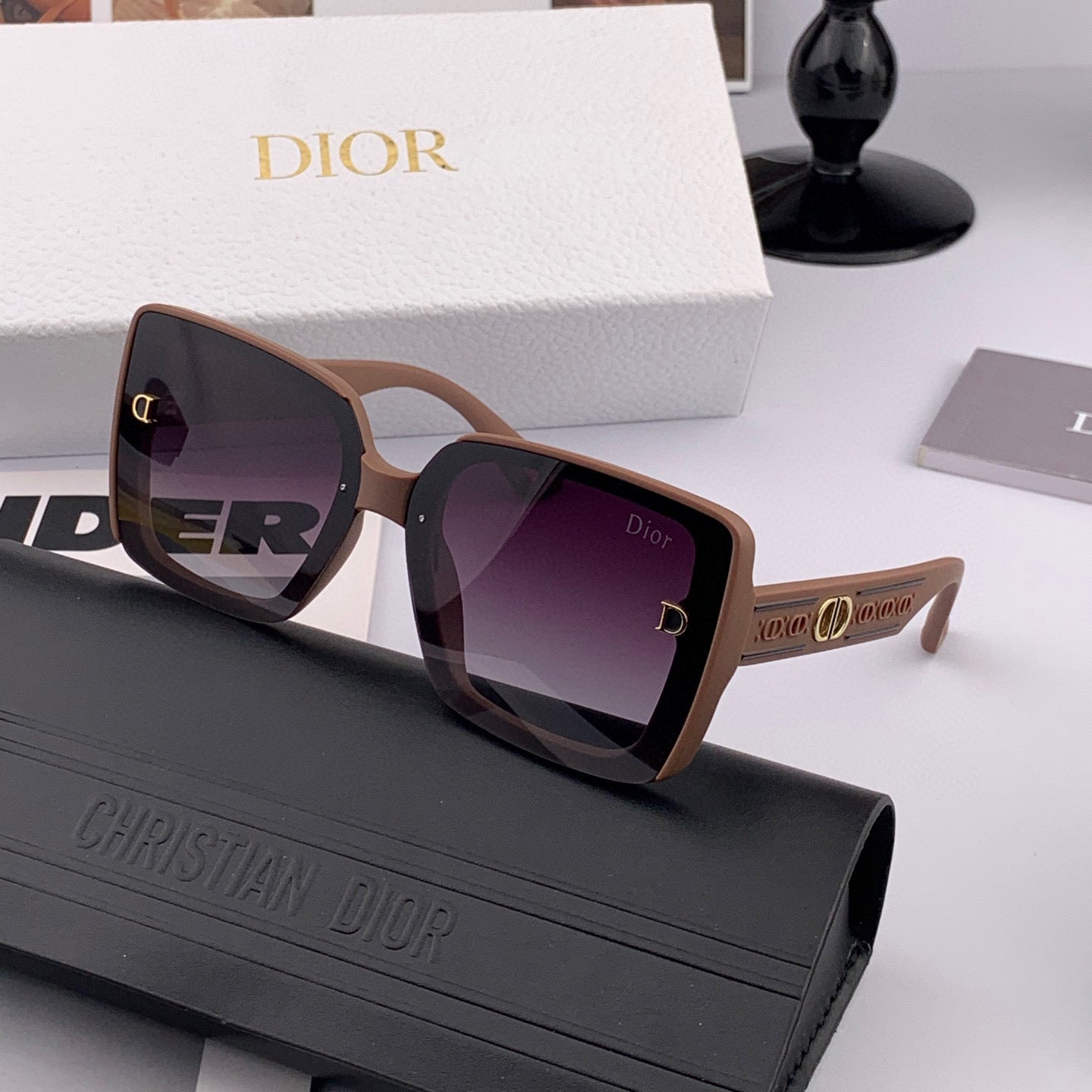 DIOR MONTAIGNE SUNGLASS CD1228 IN ACETATE EMBOSSED LOGO