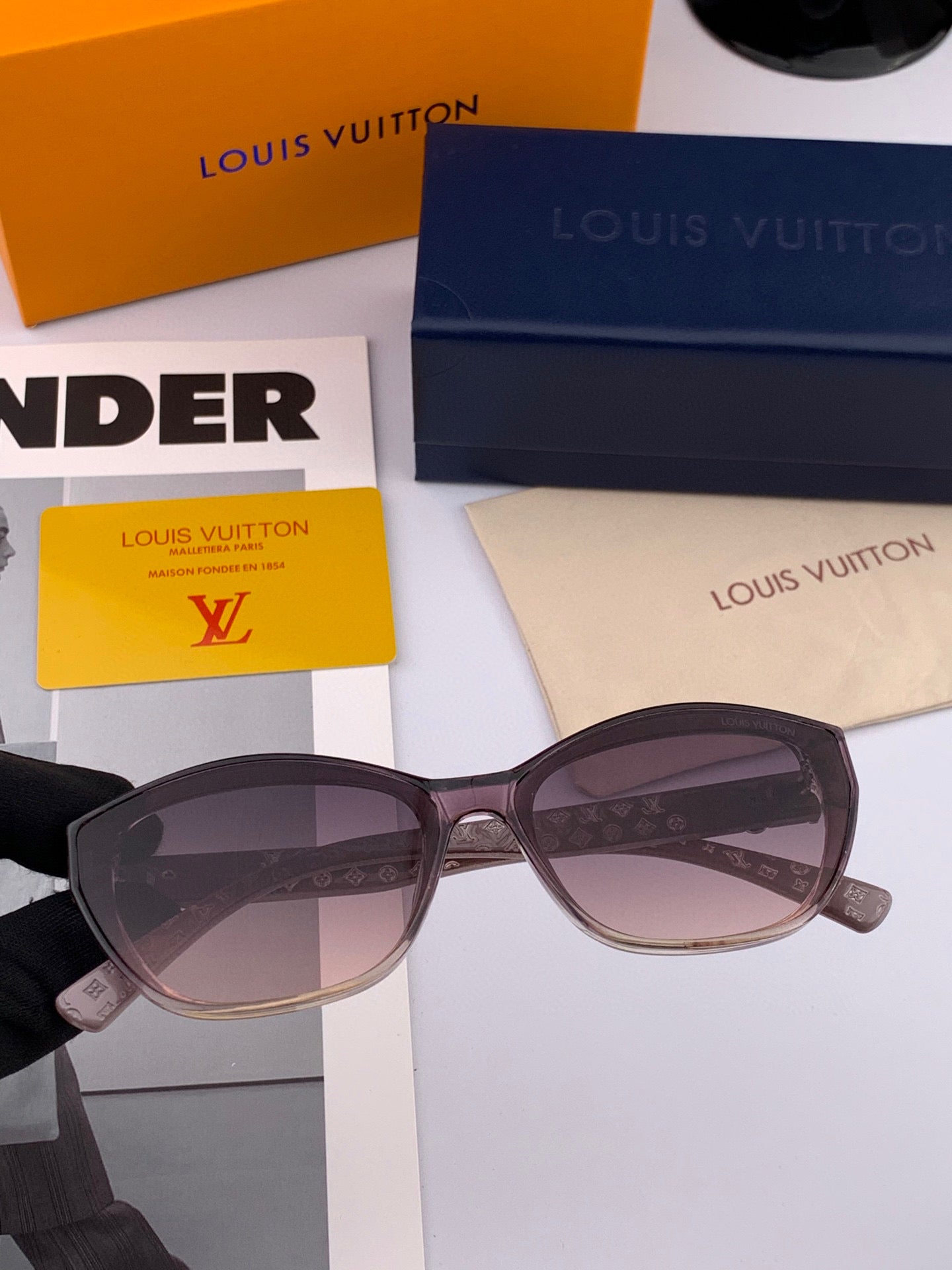 LOUIS VUITTON CAT EYE SUNGLASSES L2552 IN ACETATE