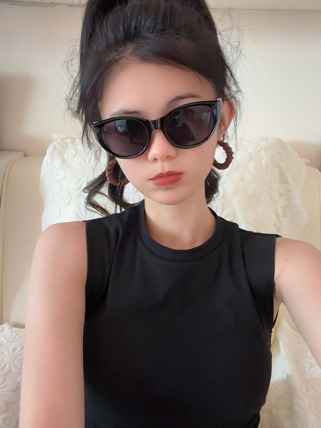 LOUIS VUITTON CAT EYE SUNGLASSES L1231 IN ACETATE