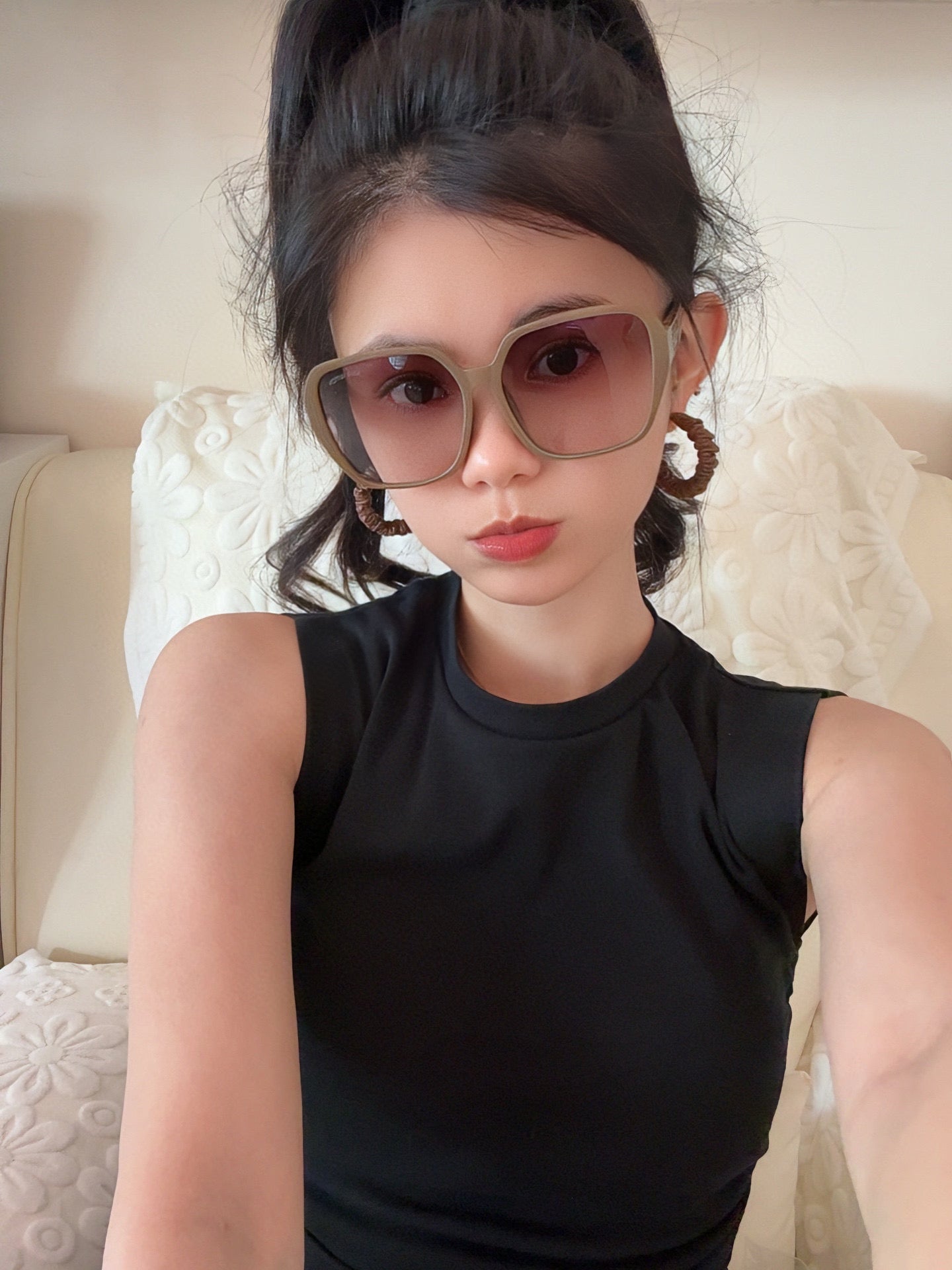 LOUIS VUITTON SIGNATURE ROUND SUNGLASSES L3305 IN ACETATE