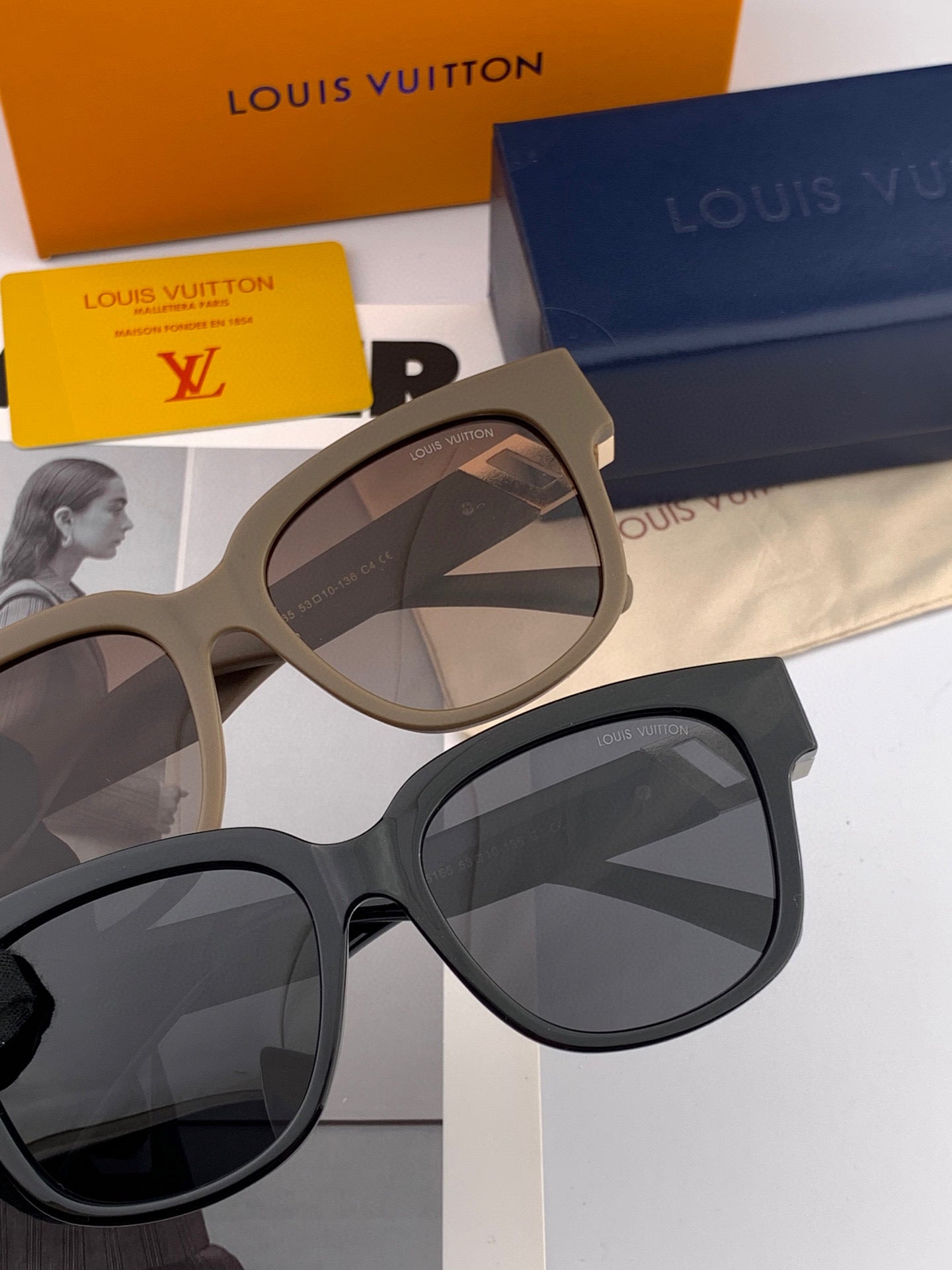 LOUIS VUITTON CAT EYE SUNGLASSES L5516 IN ACETATE