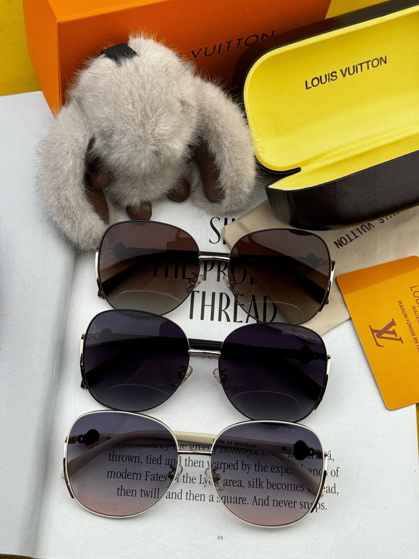 LOUIS VUITTON SIGNATURE ROUND SUNGLASSES L8638 IN METAL