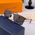 LOUIS VUITTON RECTANGULAR SUNGLASSES L169 IN METAL