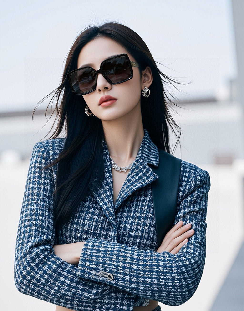 LOUIS VUITTON LARGE SQUARE SUNGLASS L6250 IN ACETATE