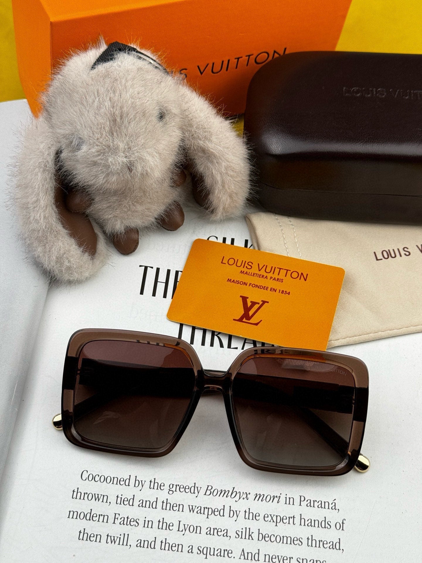 LOUIS VUITTON LARGE SQUARE SUNGLASS L6250 IN ACETATE