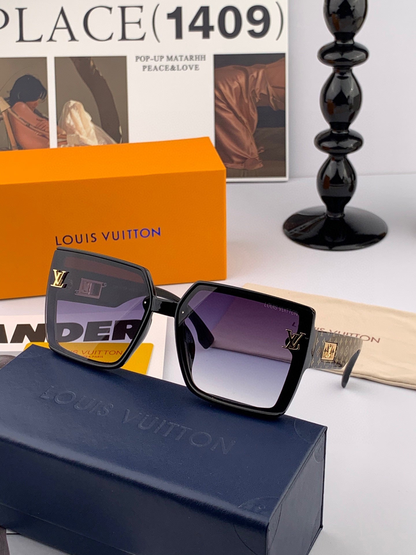 LOUIS VUITTON MONOGRAM SUNGLASS L3619 IN ACETATE FRAME