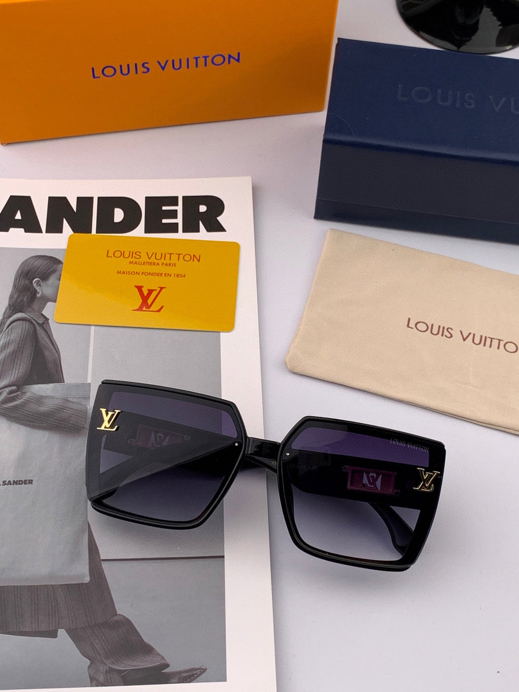 LOUIS VUITTON MONOGRAM SUNGLASS L3619 IN ACETATE FRAME