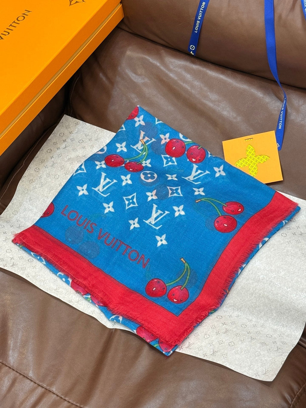 LOUIS VUITTON LV SCARF 140 CM IN CASHMERE 721494