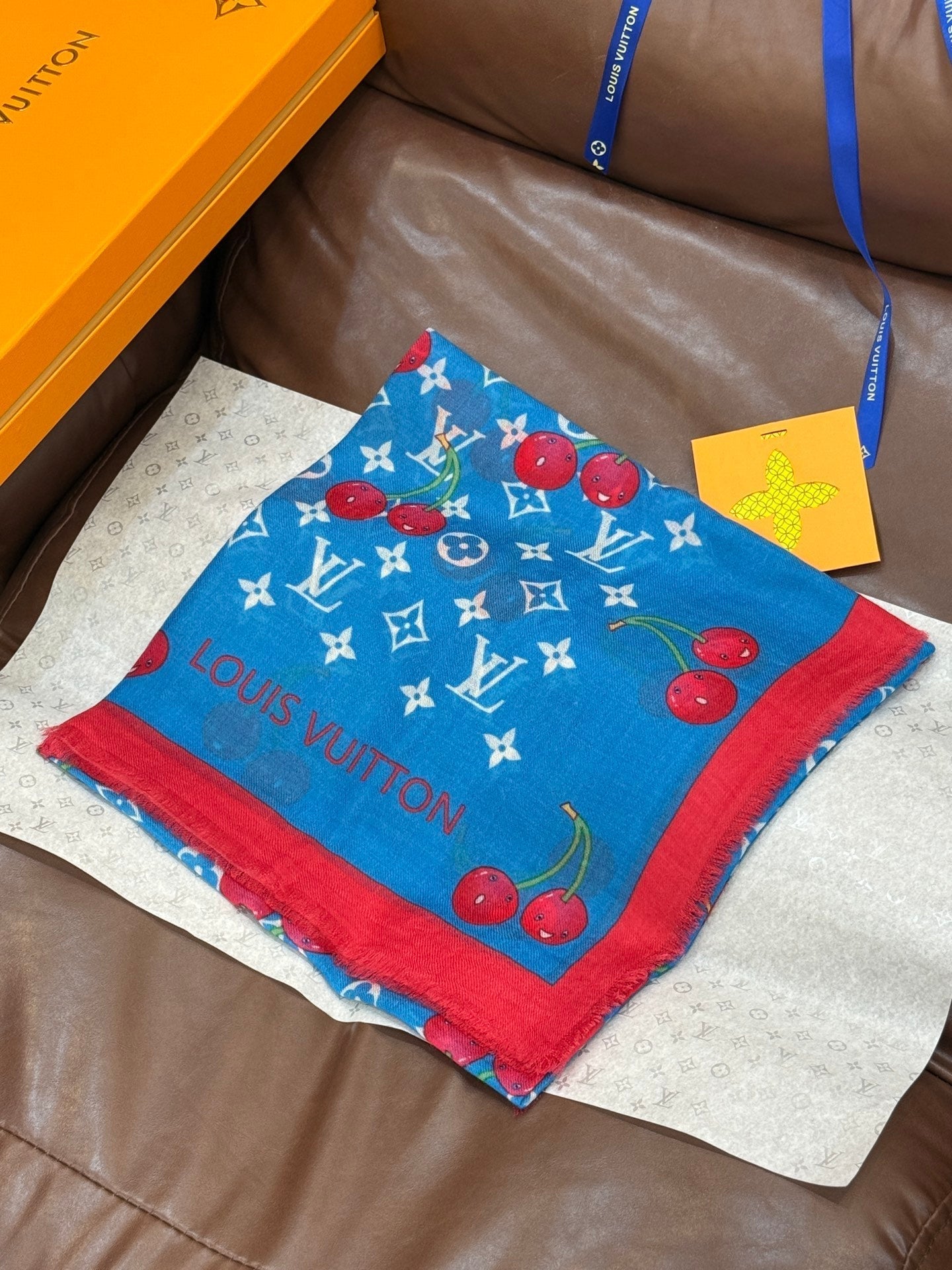 LOUIS VUITTON LV SCARF 140 CM IN CASHMERE 721494