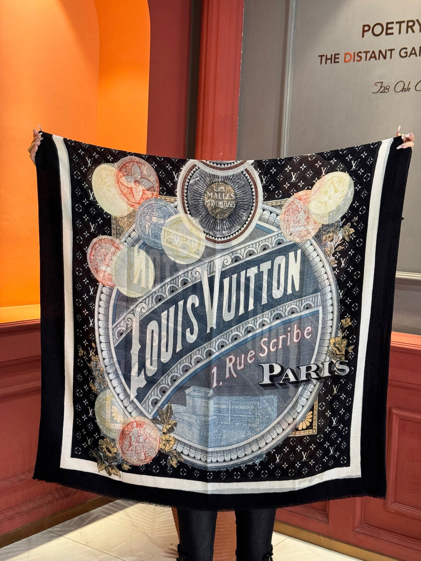 LOUIS VUITTON LV SCARF 200 CM IN CASHMERE 738531