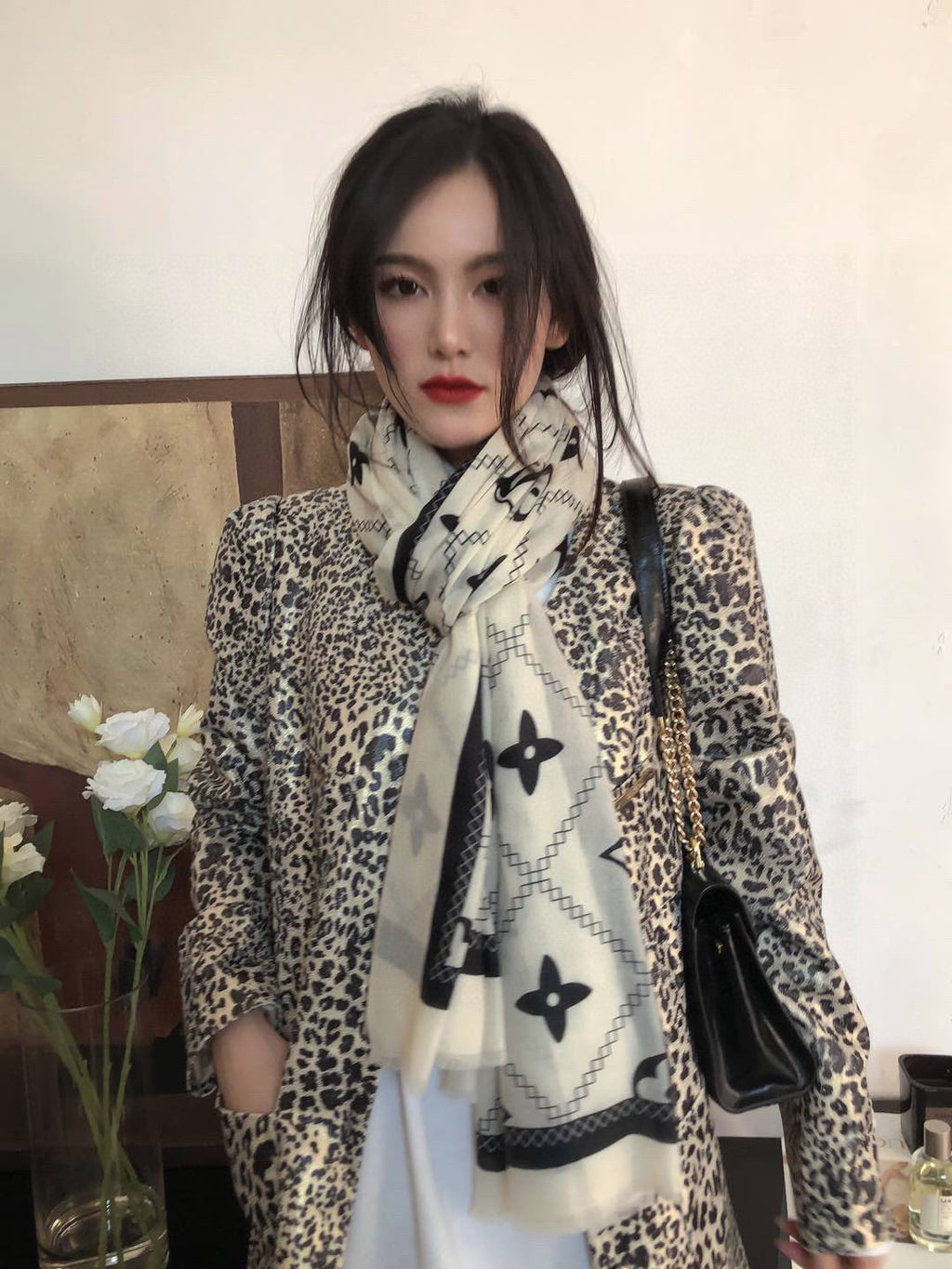 LOUIS VUITTON LV SCARF 200 CM IN CASHMERE 738535