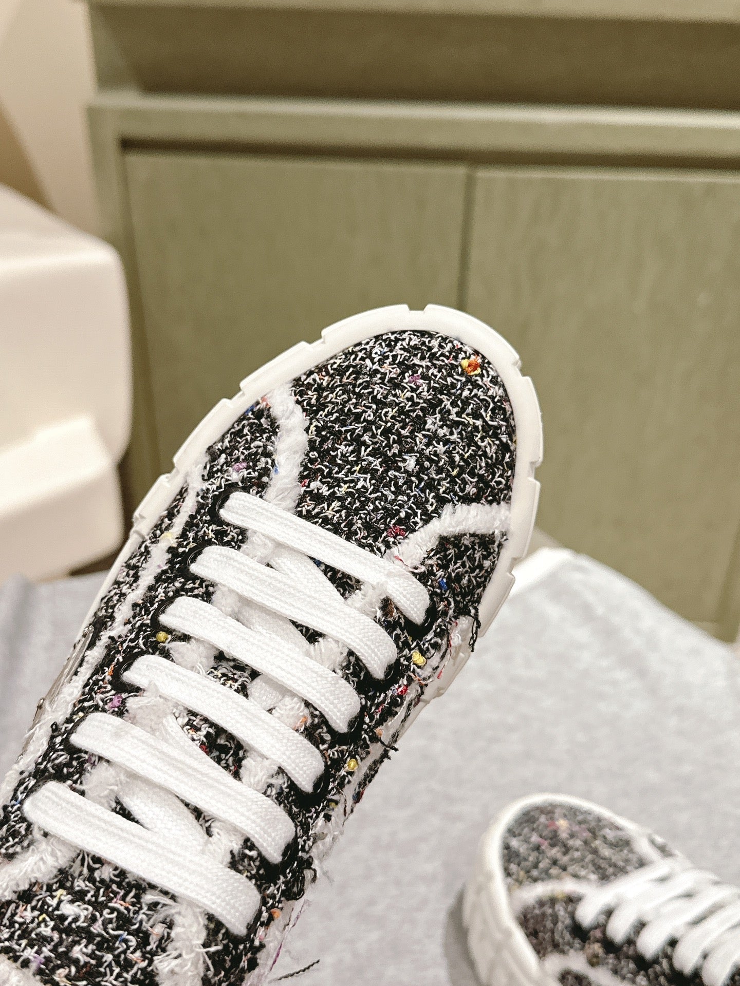 PRADA DOUBLE WHEEL RE-NYLON GABARDINE SNEAKERS BLACK FABRIC