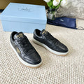 PRADA DOWNTOWN NAPPA SNEAKERS BLACK CALFSKIN