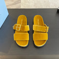 PRADA SLIDES SANLS AMBER VELVET