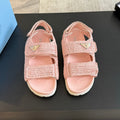 PRADA CROCHET SANLS LIGHT PINK CALFSKIN