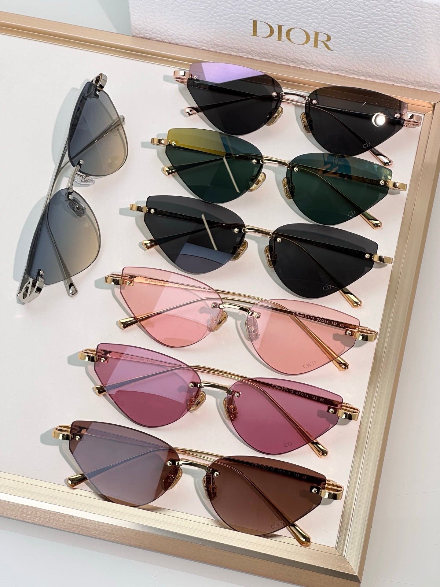 DIOR MONTAIGNE SUNGLASS CB5U IN METAL