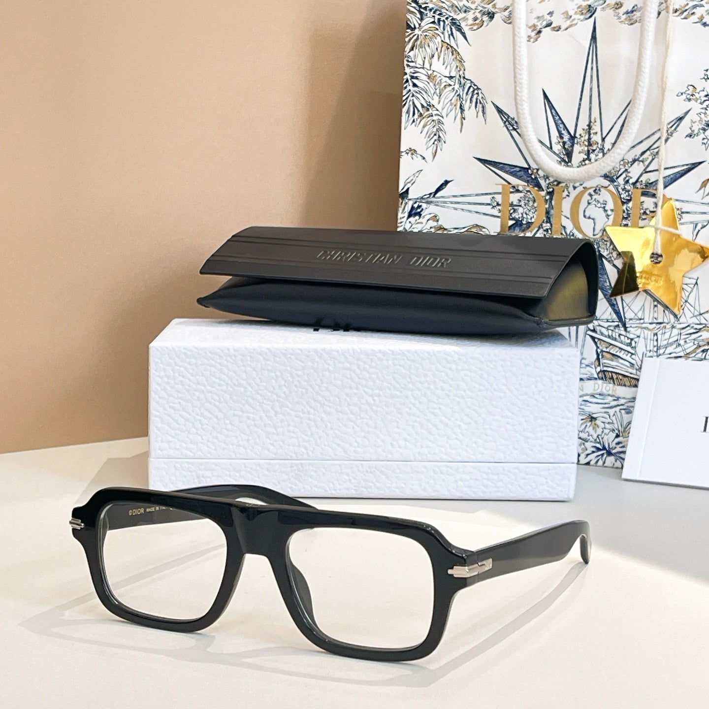DIOR MONTAIGNE SUNGLASS BLACKSUIT N2I IN ACETATE