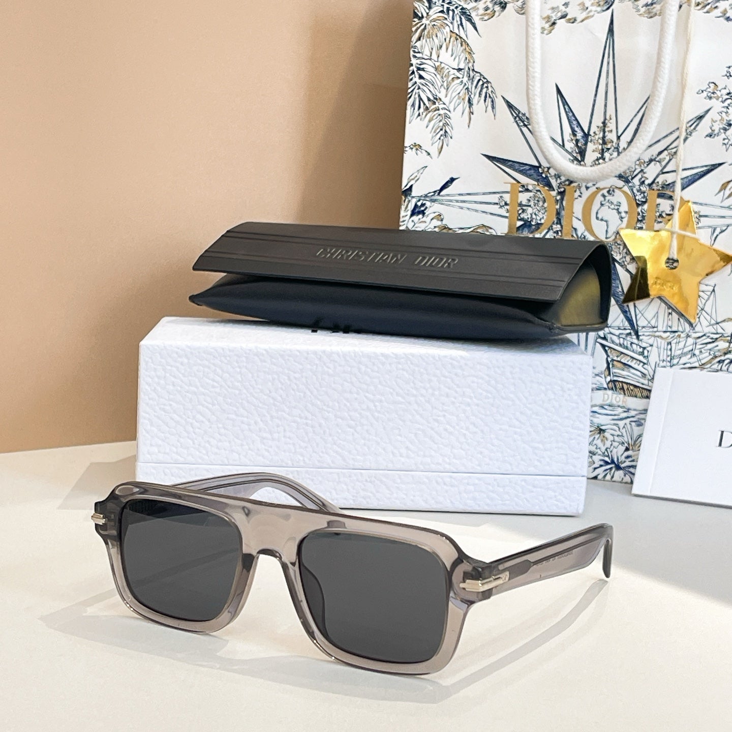 DIOR MONTAIGNE SUNGLASS BLACKSUIT N2I IN ACETATE
