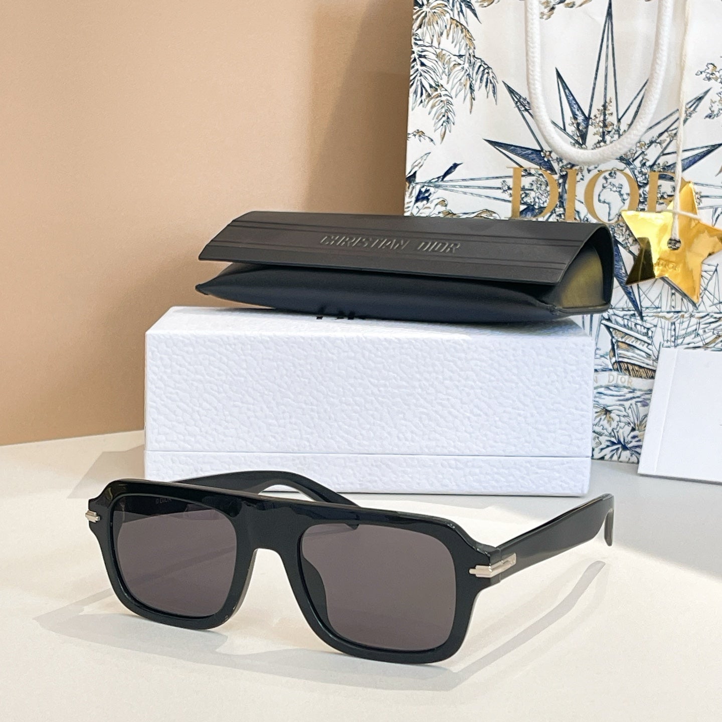DIOR MONTAIGNE SUNGLASS BLACKSUIT N2I IN ACETATE