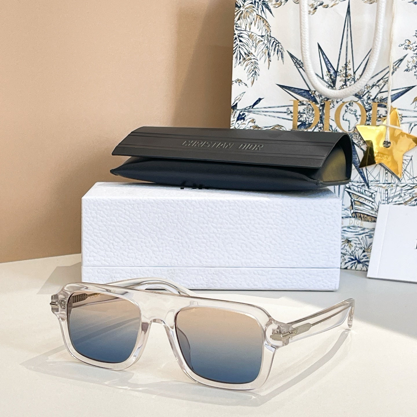 DIOR MONTAIGNE SUNGLASS BLACKSUIT N2I IN ACETATE