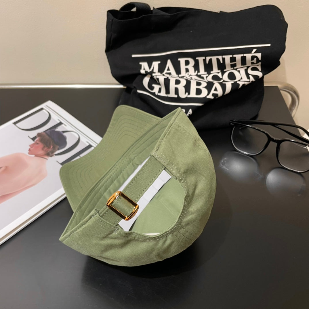 CELINE BASEBALL CAP MODEL 650701 IN GREEN COTTON