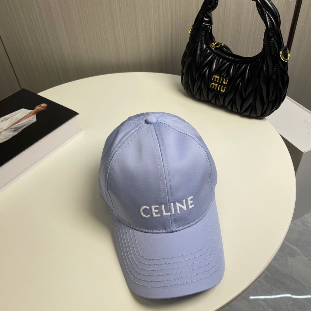CELINE BASEBALL CAP MODEL 650709 IN LIGHT PURPLE COTTON