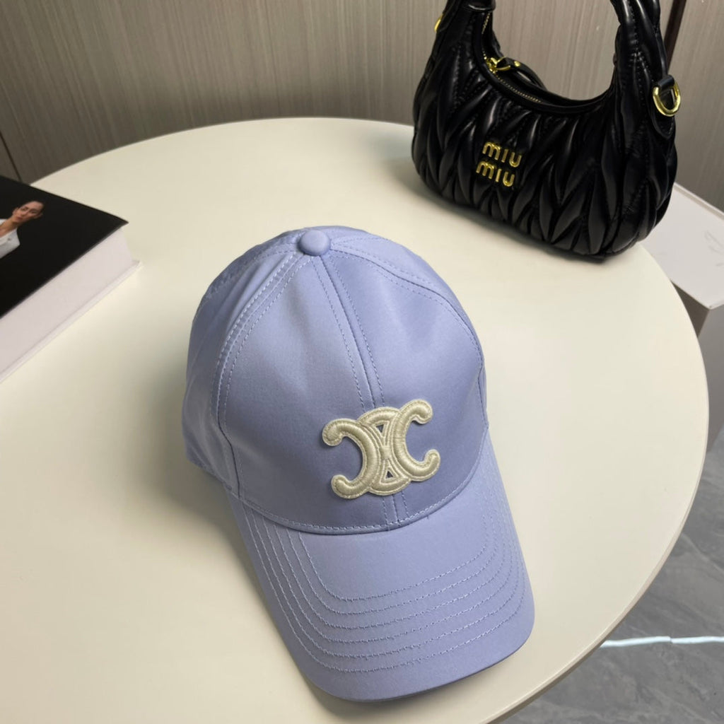 CELINE BASEBALL CAP MODEL 650712 IN LIGHT PURPLE COTTON