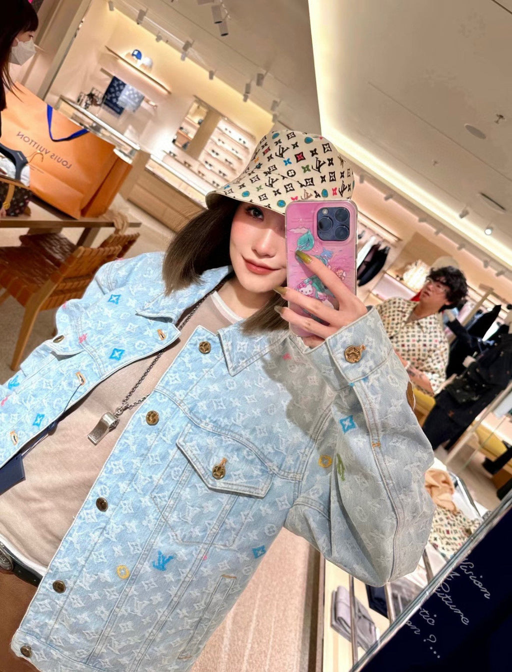 LOUIS VUITTON DOUBLE-SIDED BUCKET HAT COLORFUL 433361