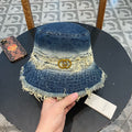 GUCCI BUCKET HAT IN AEGEAN BLUE DENIM 346893