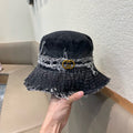 GUCCI BUCKET HAT IN BLACK DENIM 346894