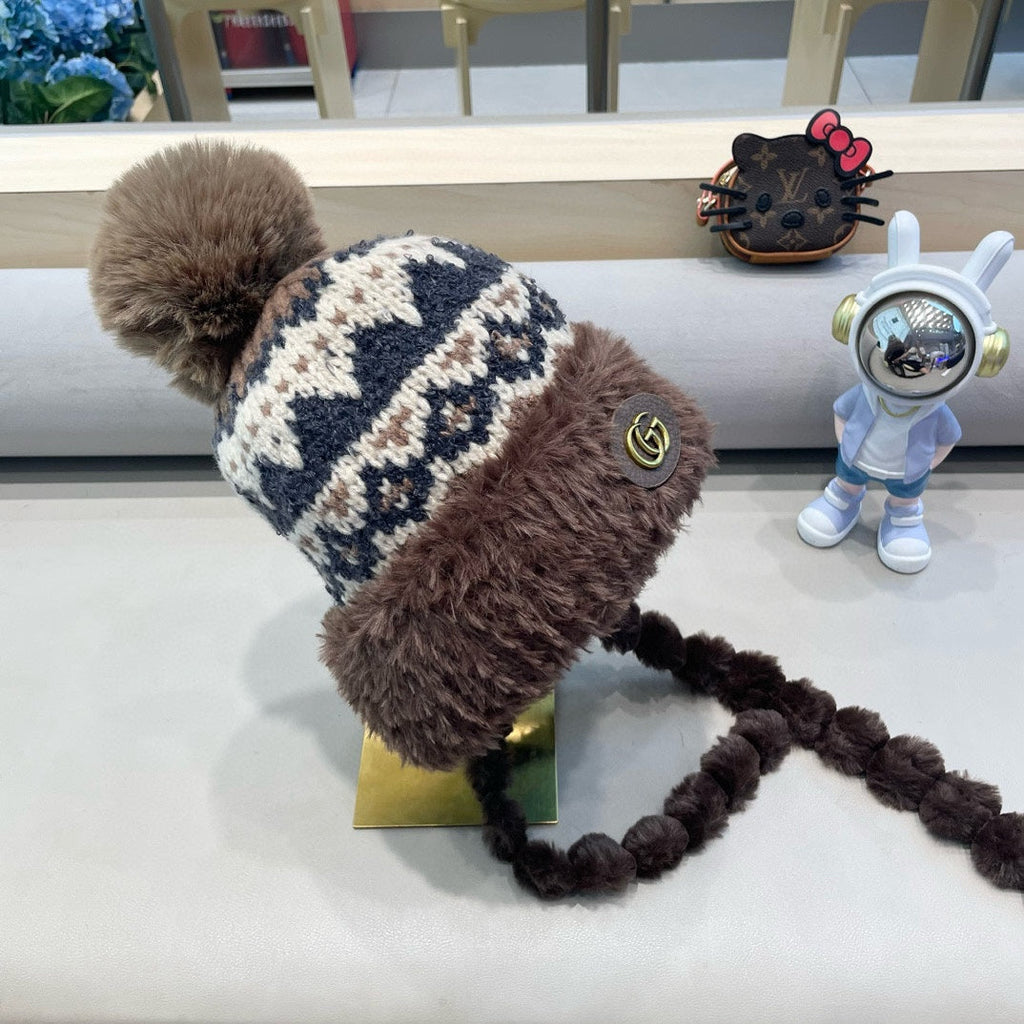 GUCCI BEANIE HAT IN COLORFUL WOOL 400960