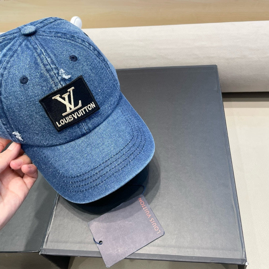 LOUIS VUITTON BASEBALL CAP IN CLASSIC BLUE DENIM 406960