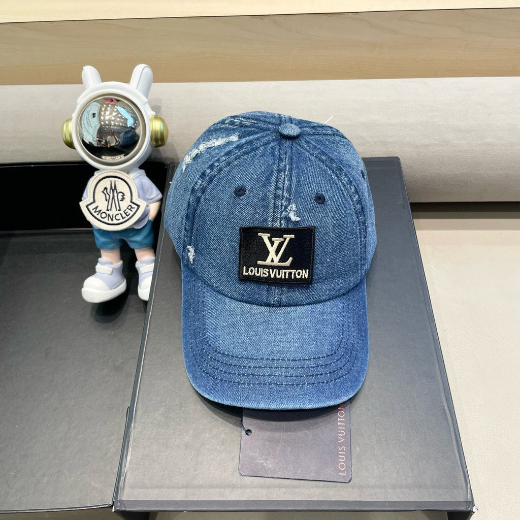 LOUIS VUITTON BASEBALL CAP IN CLASSIC BLUE DENIM 406960