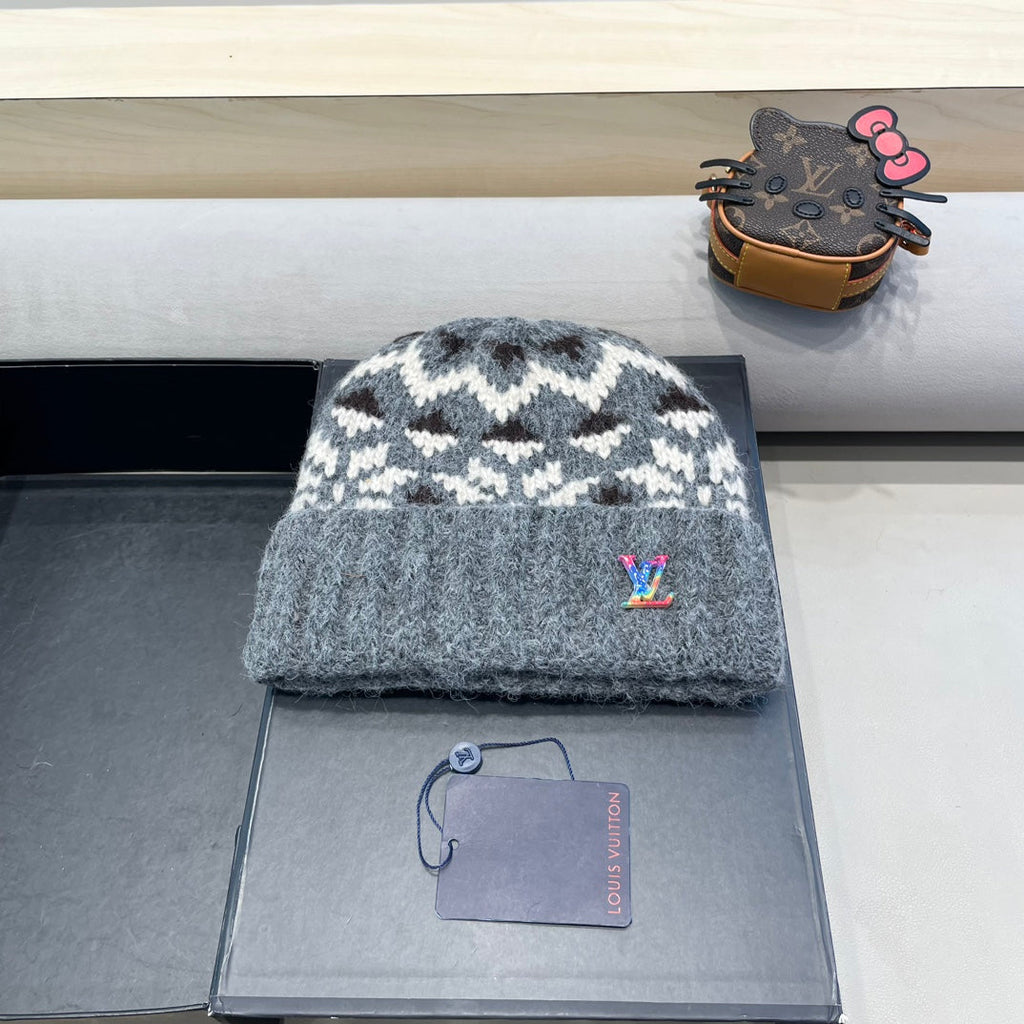 LOUIS VUITTON WINDPROOF WOOLEN HAT COLORFUL 406924