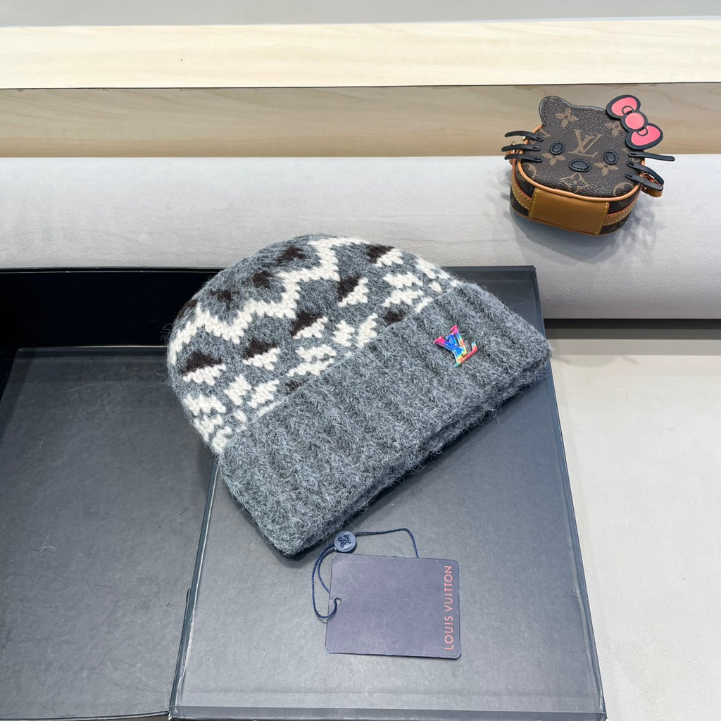 LOUIS VUITTON WINDPROOF WOOLEN HAT COLORFUL 406924