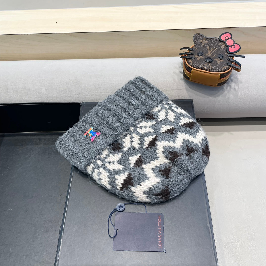 LOUIS VUITTON WINDPROOF WOOLEN HAT COLORFUL 406924