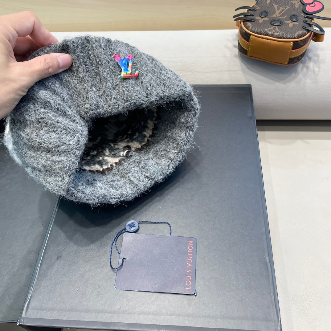 LOUIS VUITTON WINDPROOF WOOLEN HAT COLORFUL 406924