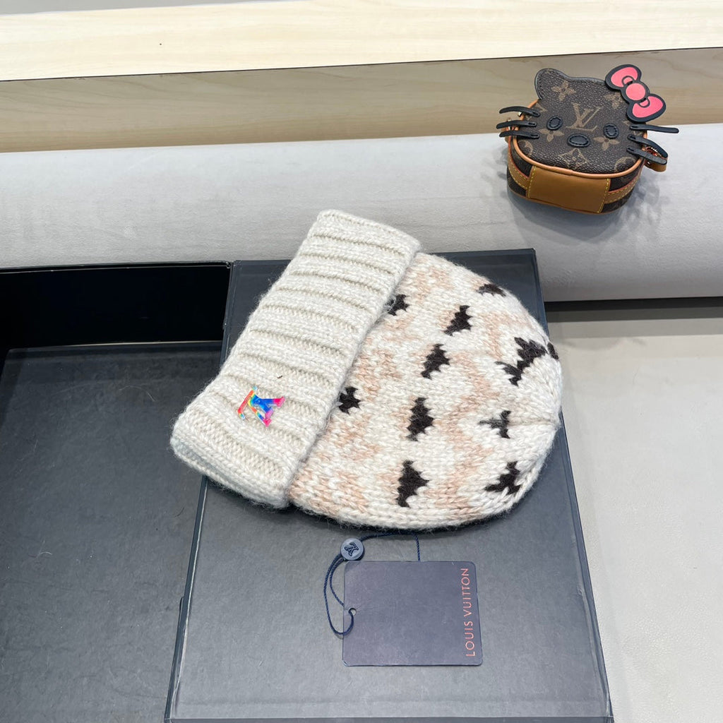 LOUIS VUITTON WINDPROOF WOOLEN HAT COLORFUL 406925