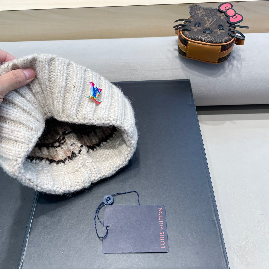 LOUIS VUITTON WINDPROOF WOOLEN HAT COLORFUL 406925