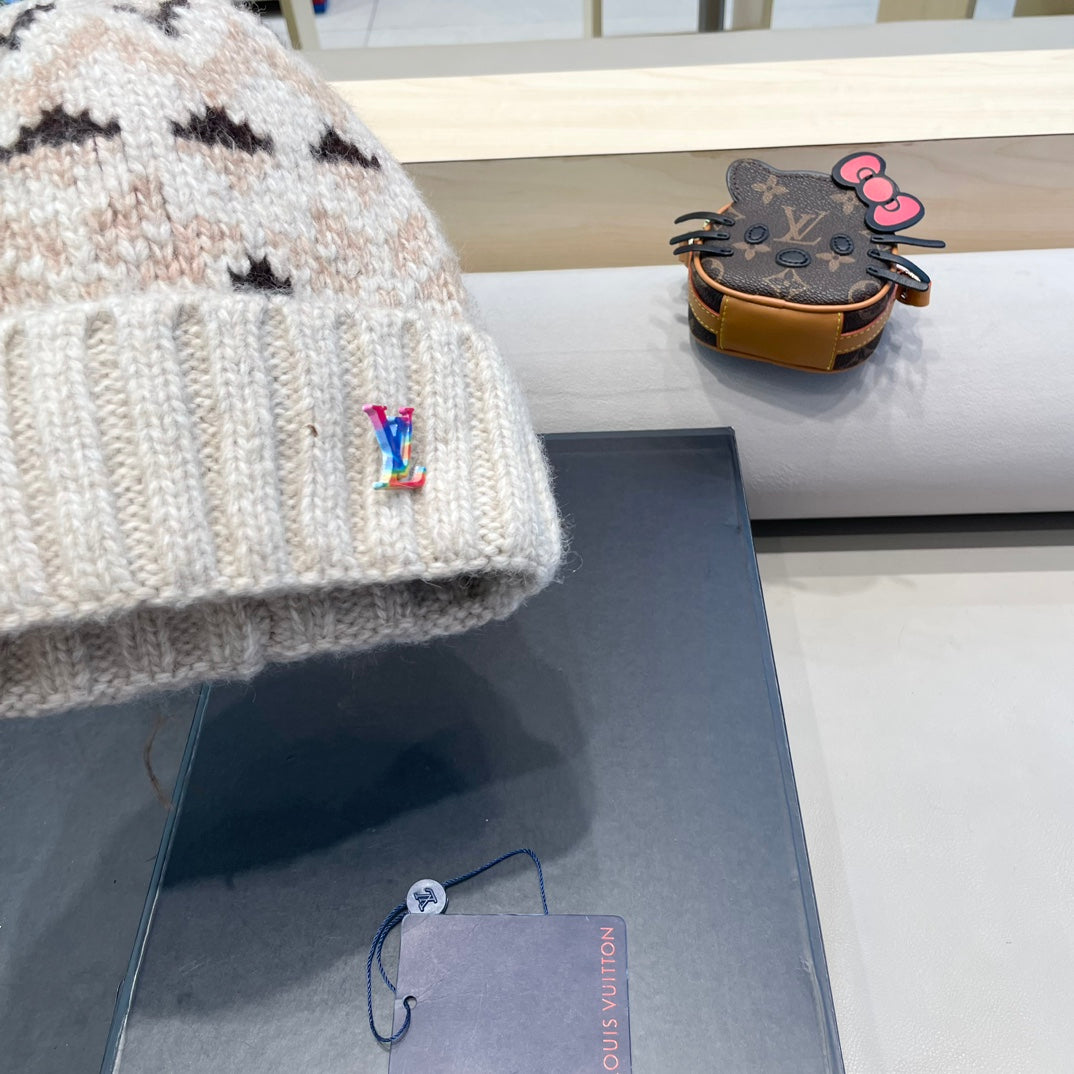 LOUIS VUITTON WINDPROOF WOOLEN HAT COLORFUL 406925