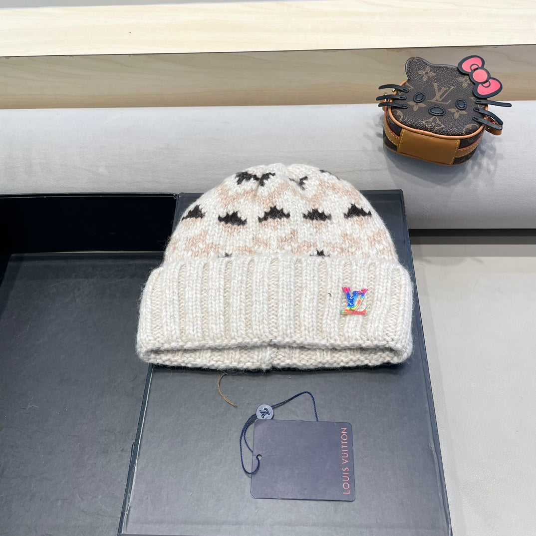 LOUIS VUITTON WINDPROOF WOOLEN HAT COLORFUL 406925